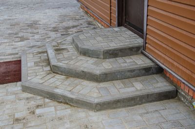Concrete or Paver Porch Steps Repair