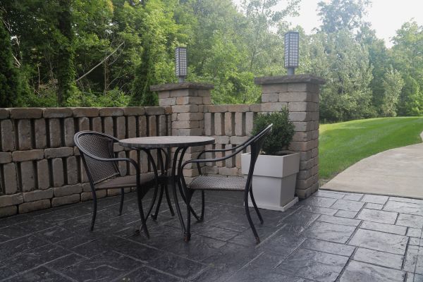 Stamped Concrete Installation - General Concrete Service Worcester County, Massachusetts