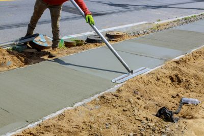 Concrete Walkway Staining
